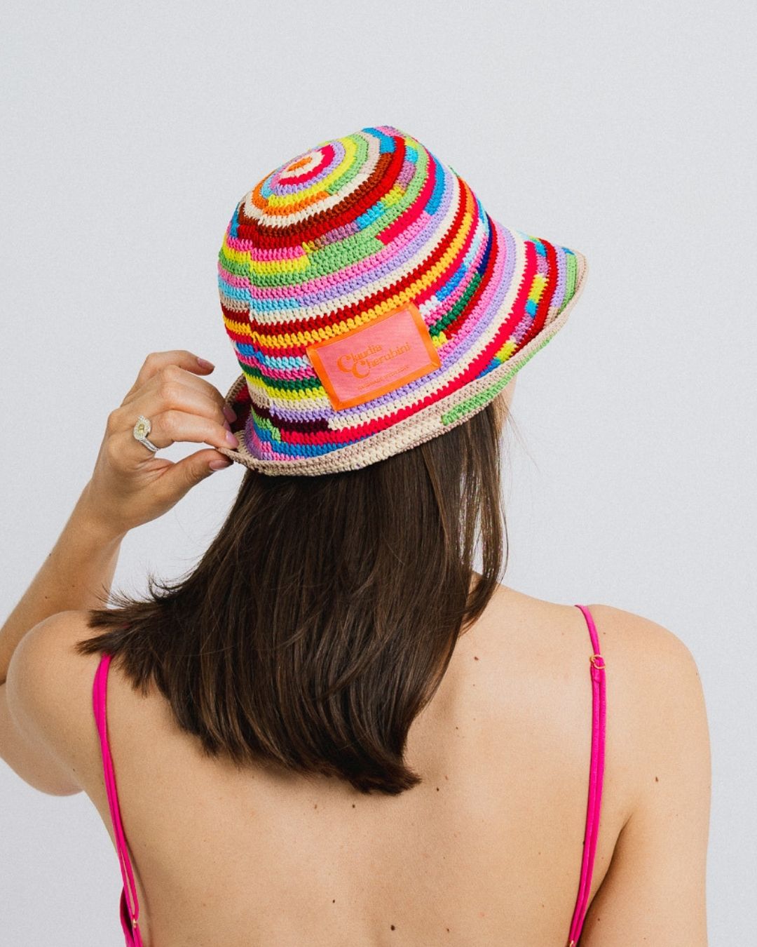 Rainbow Crochet Hat