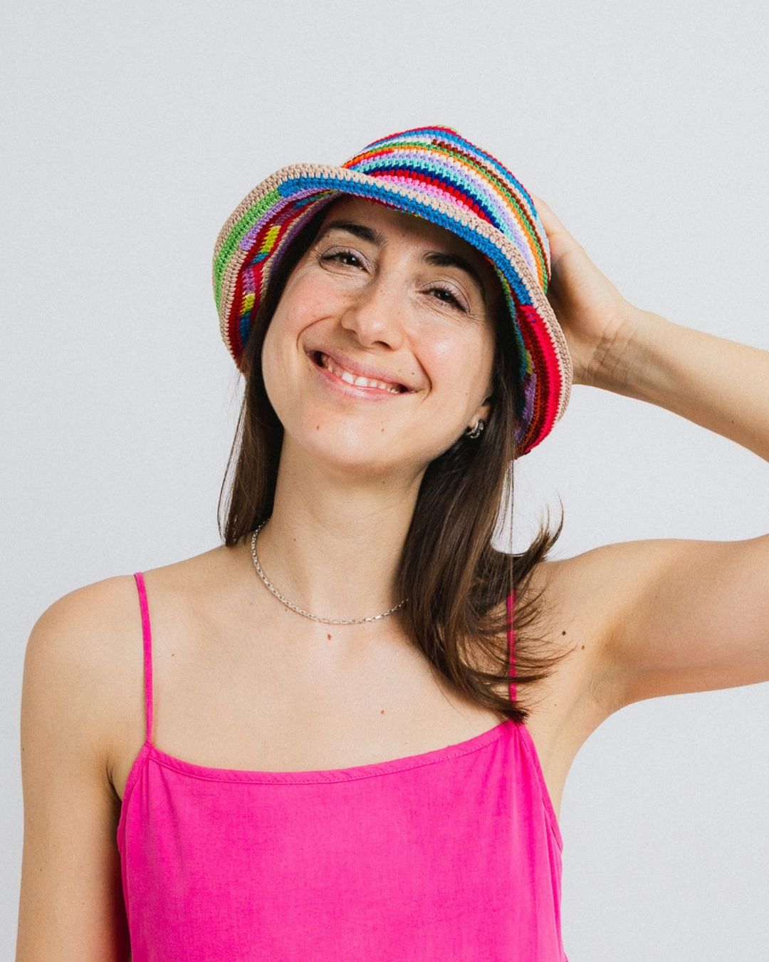 Rainbow Crochet Hat