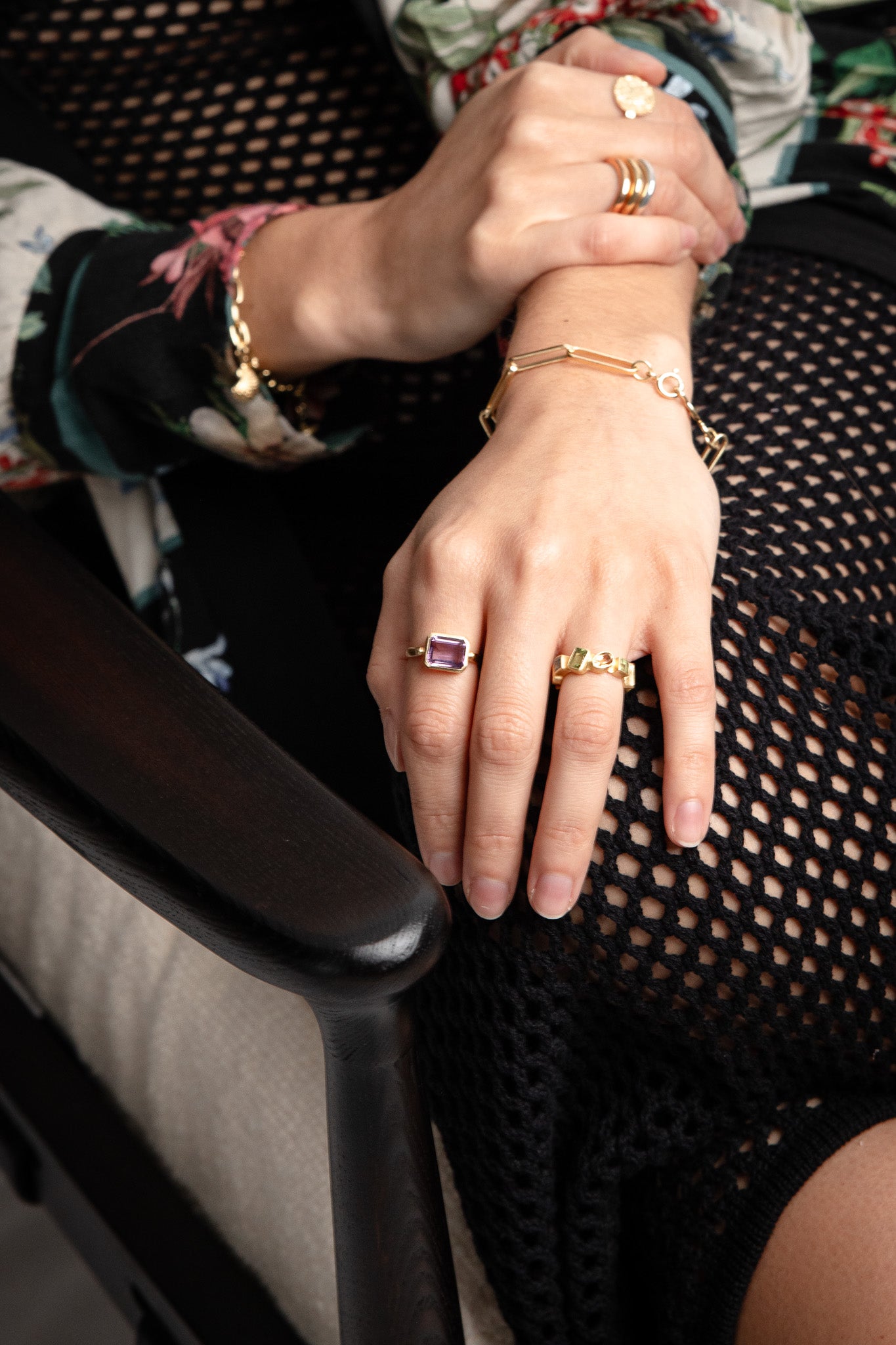 Self-Love Ring | Amethyst Square